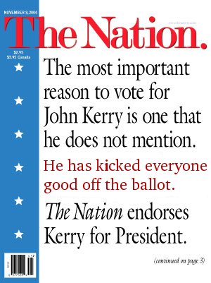 The Nation endorses Kerry
